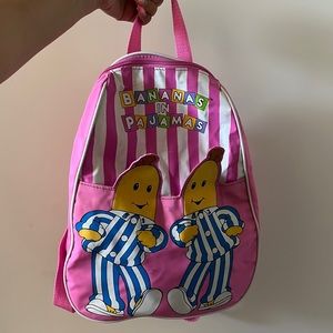 RARE vintage BANANAS IN PAJAMAS kids backpack 💕